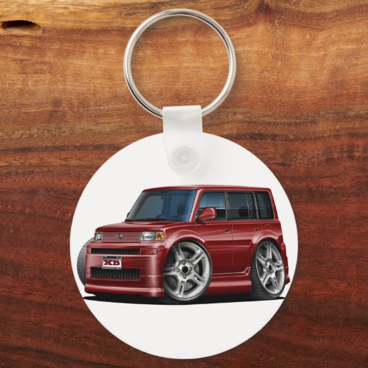 Scion XB Maroon Car Sleutelhanger (Voorkant)