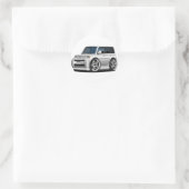Scion XB White Car Ronde Sticker (Tas)