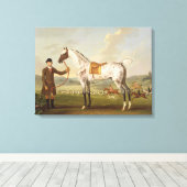 Scipio, Colonel Roche's Spotted Hunter, c.1750 (oi Canvas Afdruk (Insitu (Houten vloer))