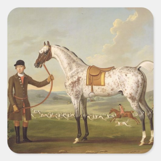 Scipio, Colonel Roche's Spotted Hunter, c.1750 (oi Vierkante Sticker (Voorkant)