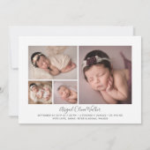 Scipt Introductie van foto-overlay geboorte Aankondiging (Achterkant)