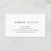 Scissor Comb Symbool - Classy Hair Stylist Visitekaartje (Achterkant)