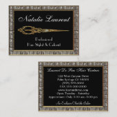 Scissor Elegant IV Haarstylist Royale Visitekaartje (Voorkant / Achterkant)