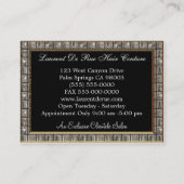 Scissor Elegant IV Haarstylist Royale Visitekaartje (Achterkant)