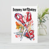 Scissor Fun #170301 Kaart (Staand voorkant)