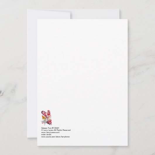 Scissor Fun #170301 Kaart (Achterkant)