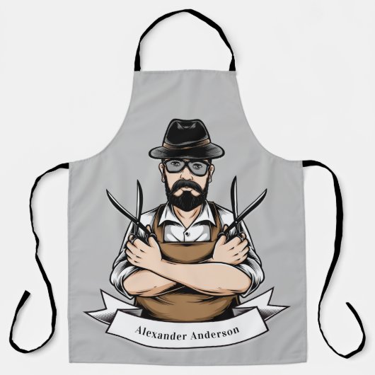 Scissor Guy personaliseert Schort (Voorkant)