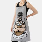 Scissor Guy personaliseert Schort (Insitu)