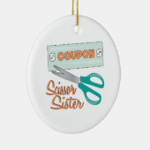 Scissor Sister Keramisch Ornament (Rechts)