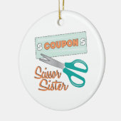 Scissor Sister Keramisch Ornament (Links)