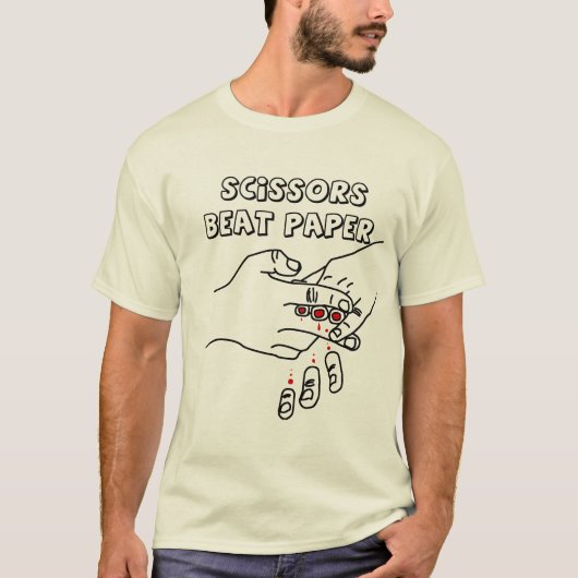 SCISSORBEAT PAPIER T-SHIRT (Voorkant)