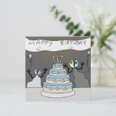 ScissorHeads Verjaardag Kaart (Staand voorkant)