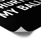 Scissoring Hurts My , Funny, Jokes, Sarcastic  Poster (Hoek)