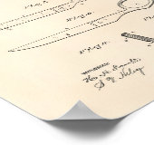 Scissors 1899 Patent Art Old Peper Poster (Hoek)