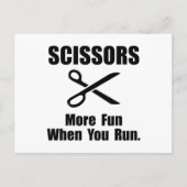 Scissors Fun Briefkaart (Voorkant)