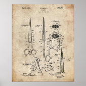 Scissors Patent Poster (Voorkant)