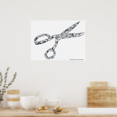 SCISSORS VAN NICHOLAS MINIFACES POSTER (Keuken)