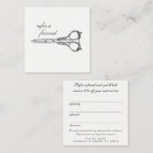  scissors verwijzingssalon clientkaarten aanbevelingskaartje (Voorkant / Achterkant)