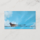 scissortail flycatcher bird natuur blue sky custom visitekaartje (Achterkant)
