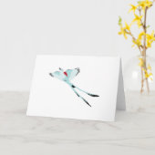 Scissortail Flycatcher Kaart (Gele Bloem)