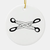 SCISSORTIJD KERAMISCH ORNAMENT (Voorkant)