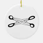 SCISSORTIJD KERAMISCH ORNAMENT (Achterkant)