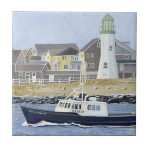 Scituate Harbor kreeftenboot Tegeltje