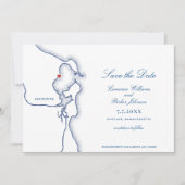 Scituate Harbour Massachusetts Kaart Elegant Weddi (Voorkant)