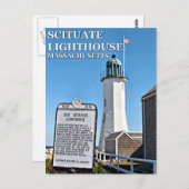 Scituate Lighthouse, Massachusetts Briefkaart (Voorkant / Achterkant)