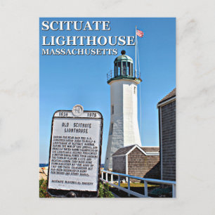 Scituate Lighthouse, Massachusetts Briefkaart