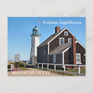 Scituate Lighthouse, Massachusetts Briefkaart