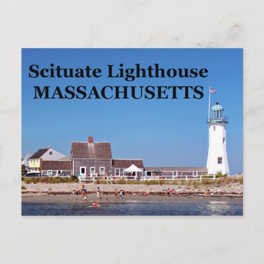 Scituate Lighthouse, Massachusetts Briefkaart (Voorkant)