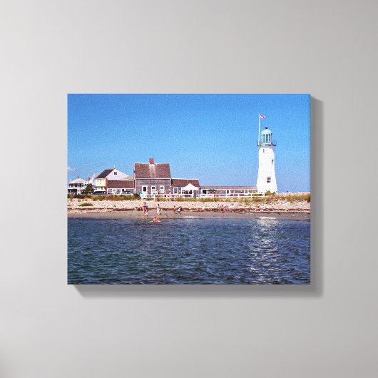 Scituate Lighthouse, Massachusetts Canvas Afdruk (Voorkant)