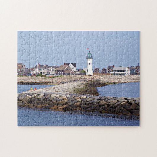 Scituate Lighthouse, Massachusetts Legpuzzel (Horizontaal)