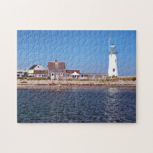 Scituate Lighthouse, Massachusetts Legpuzzel (Horizontaal)