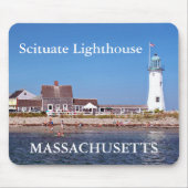 Scituate Lighthouse, Massachusetts Mousepad Muismat (Voorkant)
