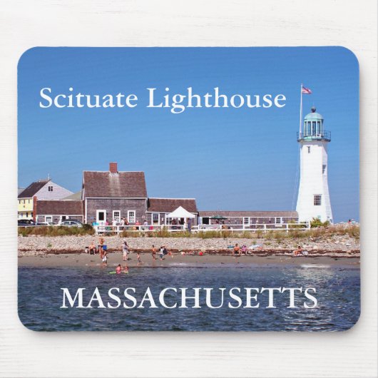 Scituate Lighthouse, Massachusetts Mousepad Muismat (Voorkant)