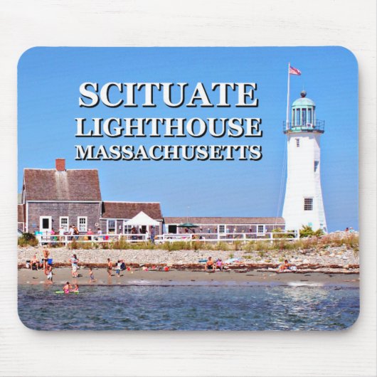 Scituate Lighthouse, Massachusetts Mousepad Muismat (Voorkant)
