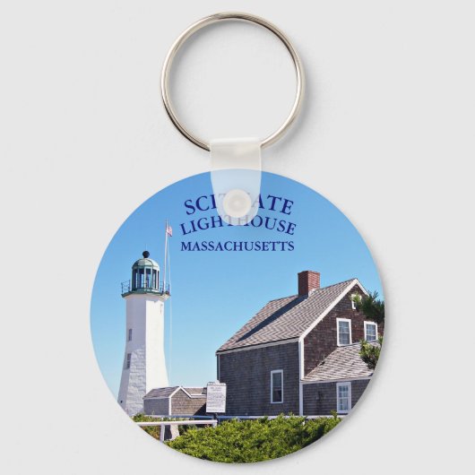 Scituate Lighthouse Massachusetts Sleutelhanger (Voorkant)