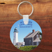 Scituate Lighthouse Massachusetts Sleutelhanger (Voorkant)