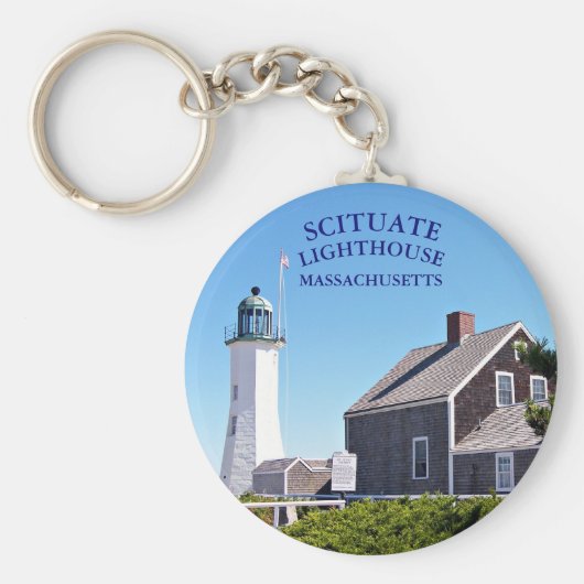 Scituate Lighthouse Massachusetts Sleutelhanger (Voorkant)