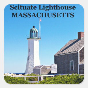 Scituate Lighthouse, Massachusetts Stickers