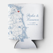 Scituate MA South Shore Bruiloft Drink Blikjeskoeler (Voorkant)