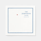 Scituate Massachusetts Kaart Achternaam Postcode Servet (Voorkant)