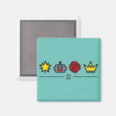 SCK Icons Blue Magnet (Voorkant / Achterkant)