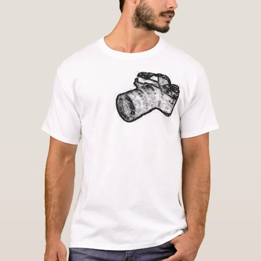 Scketchy Camera T-shirt (Voorkant)