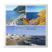 SCL008 MARETTIMO ISLAND, MOZAÏEK, Sicilië, Tegeltje (Voorkant)