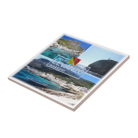SCL009 LEVANZO EILAND, Mozaïek, Sicilië, Tegeltje (Zijkant)