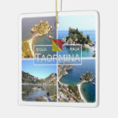 SCL017 TAORMINA Isola Bella, mozaïek, Sicilië Keramisch Ornament (Links)