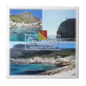 SCL020 LEVANZO EILAND, Mozaïek, Sicilië, Tegeltje (Voorkant)